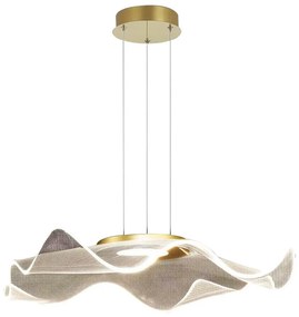 LED Luster na lanku LARGO LED/16W/230V zlatá