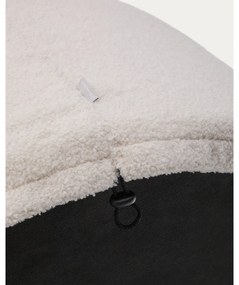 Krémový taburet z textílie buklé Kaeli – Kave Home