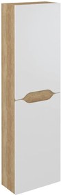 Sapho Sapho, WAVE skrinka vysoká 40x140x20cm, ľavá/pravá, biela/dub Alabama, WA250-3022
