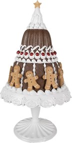 Dekorácia torta s perníčkami na podnose na nohe Gingerbread Cake - Ø 29*52 cm
