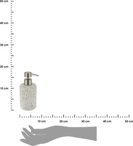 Dávkovač mydla Terrazzo, viacfarebná/s prvkami vo farbe nerez, 220 ml