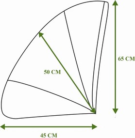 Podsedák do záhradného kresla ACAPULCO 91x72 cm - béžový