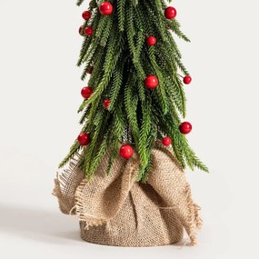 Vianočný stromček BOMBS s červenými guľôčkami 751783