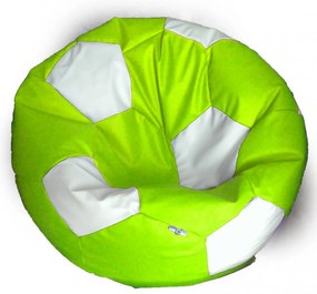 Sedací vak zeleno biela futbalová lopta