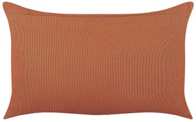 Bavlnený vankúš s geometrickým vzorom 35 x 55 cm oranžová ALBIUM Beliani