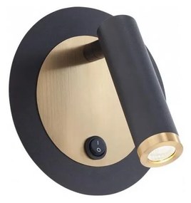 Redo 01-3090 - LED Nástenné bodové svietidlo CLOSER LED/6W/230V čierna