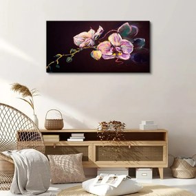 Obraz canvas Abstrakcie kvety listy