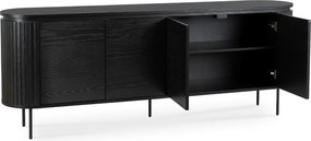 Komoda Beck 200 cm čierna