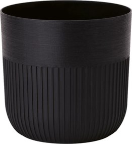 Obal na kvetináč LUCA 190 mm, hlboký, čierny *5786*