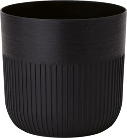 Obal na kvetináč LUCA 190 mm, hlboký, čierny *5786*