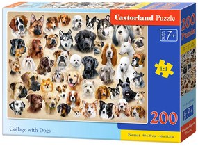Castorland Puzzle 200 el. Koláž so psami