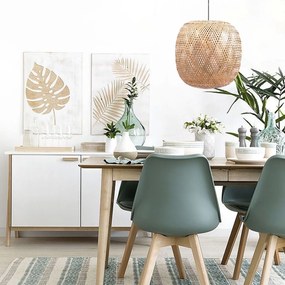 Toolight Rea, STROPNÉ ZÁVESNÉ SVIETIDLO BOHO NATURAL APP1326-1CP, OSW-05368