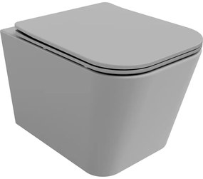 Mexen Teo WC misa Rimless s pomaly padajúcim sedátkom, duroplast, šedá bledomatná - 30854061