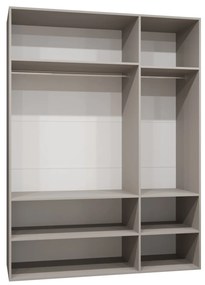 Šatníková skriňa 150 cm Mirabella 2 (kašmír + zlatá). Akcia -67%. Vlastná spoľahlivá doprava až k Vám domov. 1126412