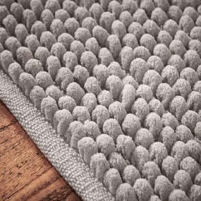 Sivá kúpeľňová predložka 50x80 cm Aspen Bobble – Bianca