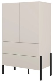 Šatníková skriňa Juka 2D2S (kašmír). Akcia -10%. Vlastná spoľahlivá doprava až k Vám domov. 1125537