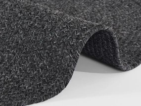 Koberec Hanse Home Braided Trenzado tmavosivý kruh