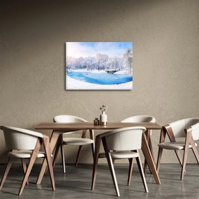 Obraz - Ľadové jazero (70x50 cm)