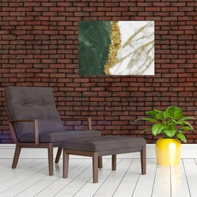 Obraz - Zelený mramor N⁰1 (70x50 cm)