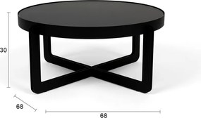 Čierny okrúhly konferenčný stolík Centre – Zuiver