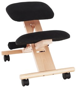 Ergonomická kľakačka, čierna/buk, GROCO