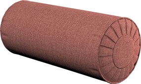 Valcový vankúš so záhybmi farba produktu hnedá látka zapletaná