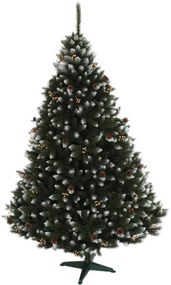 Vianočný stromček Smrek so šiškou a zlatou jarabinou 220 cm