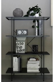 Čierna knižnica v dekore duba 79x117 cm Wainwright - Queer Eye