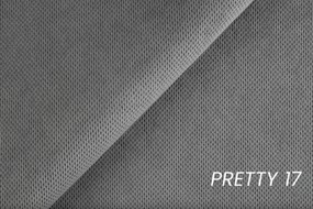 Rozkladacia rohová sedacia súprava Nardo Maxi pravá - sivý plyš Pretty 17