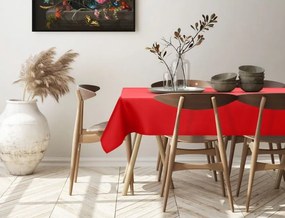 Dekorstudio Teflónovy obrus na stôl Gold II - červený Rozmer obrusu (šírka x dĺžka): 140x300cm