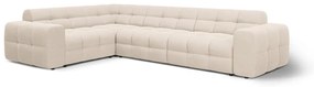 Béžová rohová pohovka (ľavý roh/do L) Kendal – Micadoni