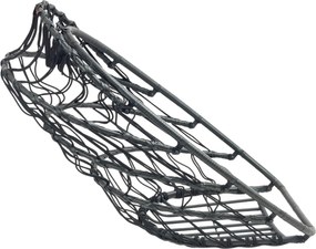 Skládací závěsné houpací křeslo Houseland Chloe šedé