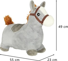 Plyšový skákací koník s pumpou KIK