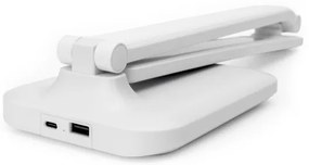 LED stmievateľná dotyková stolná lampa s USB portom REMUS LED/5W/230V biela