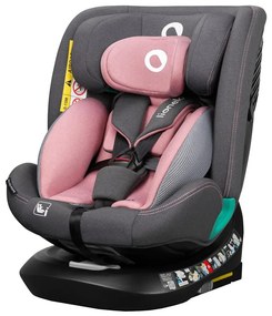 Lionelo - Otočná autosedačka s bázou BASTIAAN ONE i-Size 40-150 cm Pink Rose