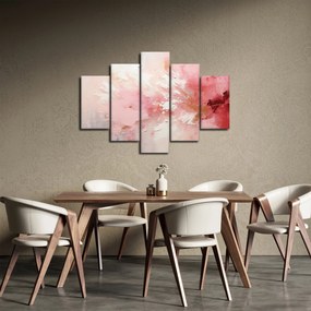 Obraz - Ružový abstrakt (150x105 cm)
