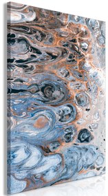 Artgeist Obraz - Sienna Blue Marble (1 Part) Vertical Veľkosť: 40x60, Verzia: Premium Print