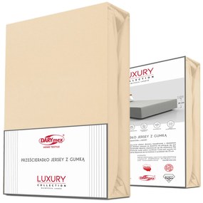 JERSEY PRESTIERADLO 180X200 CM, VÝŠKA 30 CM PIESKOVÉ