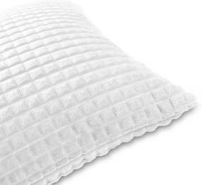 Biante Dekoračná obliečka na vankúš Minky kocky MKK-007 Biela 45 x 45 cm