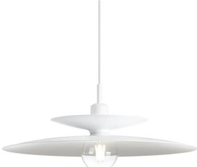 Redo 01-3048 - Závesný luster GUNNAR na lanku 1xE27/42W/230V pr. 50 cm biela