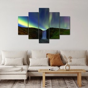 Obraz - Polárna žiara na Islande (150x105 cm)