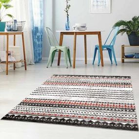 Dekorstudio Moderný koberec MODA SOFT sivo červený 1136 Rozmer koberca: 190x280cm