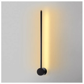 Čierne LED nástenné svietidlo ø 7 cm Sword – Opviq lights