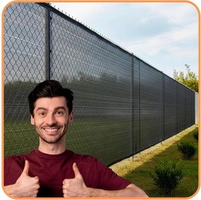 Tieniaca sieť 90 % – 1,5 × 50 m, svetlý antracit + 200 ks svoriek Springos SN0064