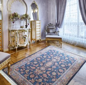 Koberec Exkluzívny Qum Silk 08 modrý