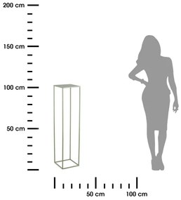 Stojan na kvety 100x24 cm tmavozelená