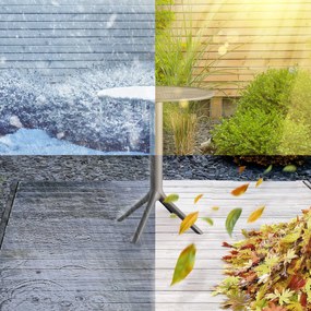 Okrúhly stôl Lacota 60 cm - antracitová