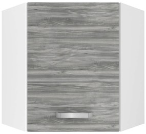 Kuchynská skrinka Belini horná rohová 60 cm šedý antracit Glamour Wood  TOR SGN60/1/WT/GW1/0/U
