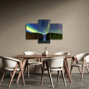 Obraz - Polárna žiara na Islande (90x60 cm)