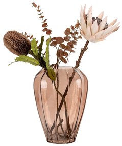 Hnedá sklenená váza (výška 29 cm) – House Nordic